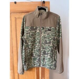 Marsh Wear Duck Camo Fleece Full Zip Up Men's Medium